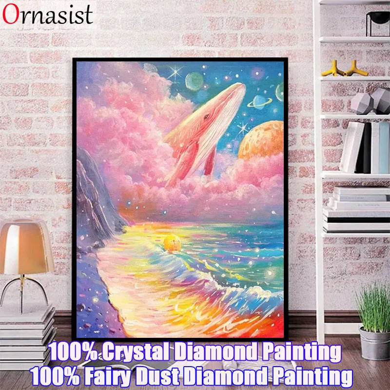 

5D DIY Фея Пыль Дрель Животное Алмазная Картина Набор Кит Полный Кристалл Вышивка Крестом Мультфильм Ручная Мозаика Художественный Подарок