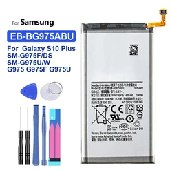 Battery EB-BG975ABU 4100Mah For Samsung Galaxy S10+ S10 Plus SM-G975F/DS SM-G975U/W G975 G975F G975U Bateria