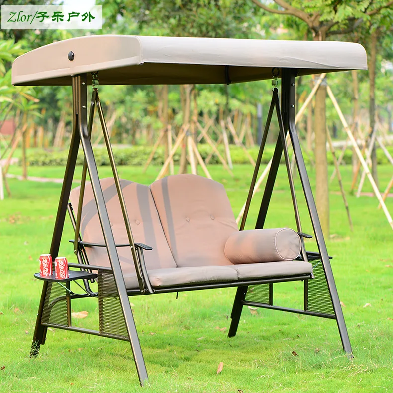 

Outdoor Swing Rocking Chair Outdoor Panama Double Triple Hanging Chair Swing Chair Courtyard Garden Balcony Wrought Iron Swing