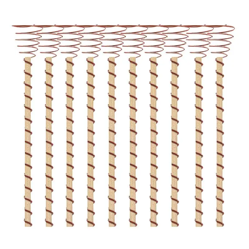 

Electroculture Copper Gardening Antenna 12 Inch Electroculture Copper Rods Probes 10pcs Long Copper Coil Plant Stakes Garden