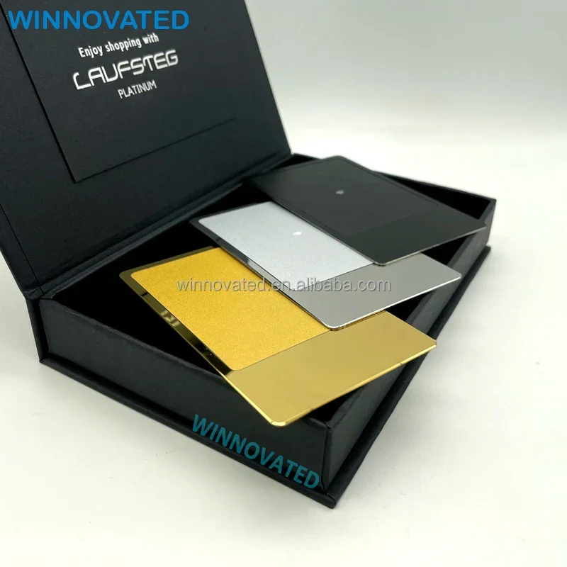 Contactless ID IC Smart RFID Chip NFC Metal Business Card