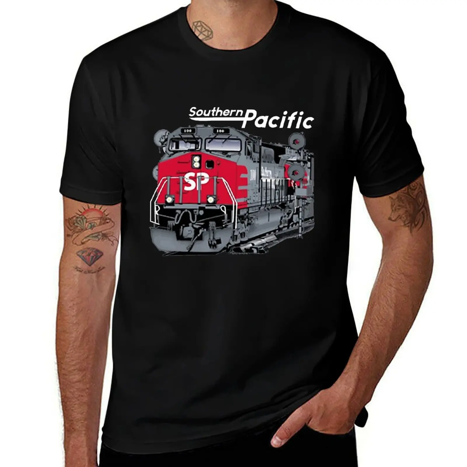 

Southern Pacific AC4400 Authentic Railroad T-Shirt luxury t-shirt oversize t-shirts man cute tops black t-shirts for men
