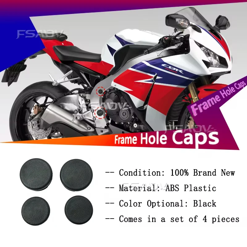 For BMW CBR1000RR CBR1000 Frame Hole Cover Caps Plug Decorative Frame Cap Set CBR 1000 CBR1000 RR 2021 2022 2023 Motorcycle