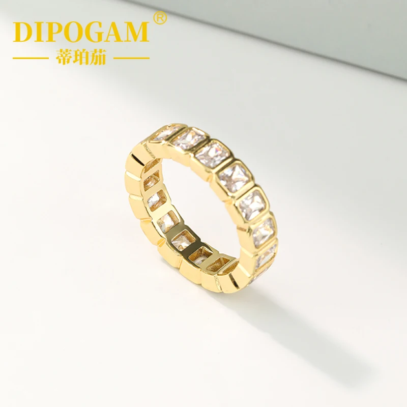 

Изысканное кольцо с геометрическим бриллиантом цвета D VVS с бриллиантом Moissan для всего тела S925 из чистого серебра, модное роскошное кольцо для пары