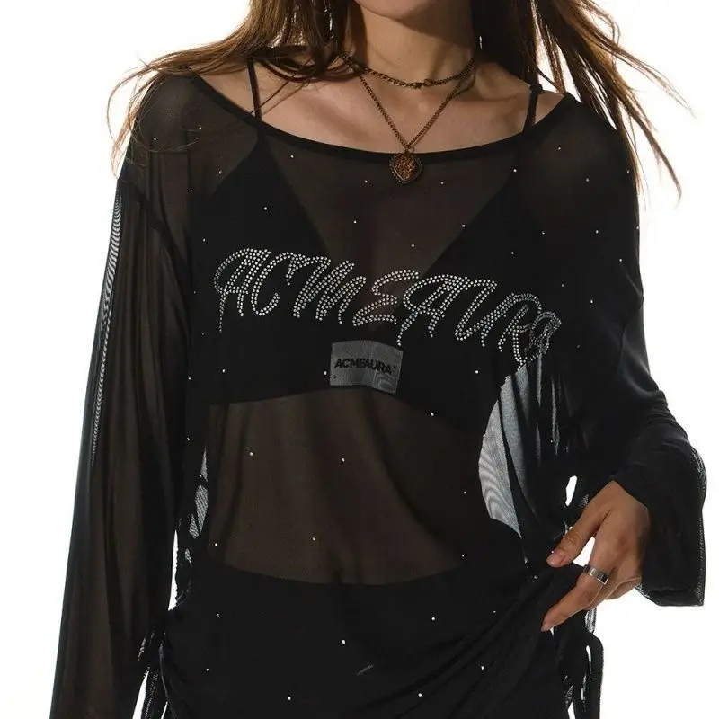 インイ・マザー サマー2025 ジャズダンススペシャル 薄手 オルト・スヴェ Tシャツ クール カジュアル ルーズフィット ポリエステル レディース トップス