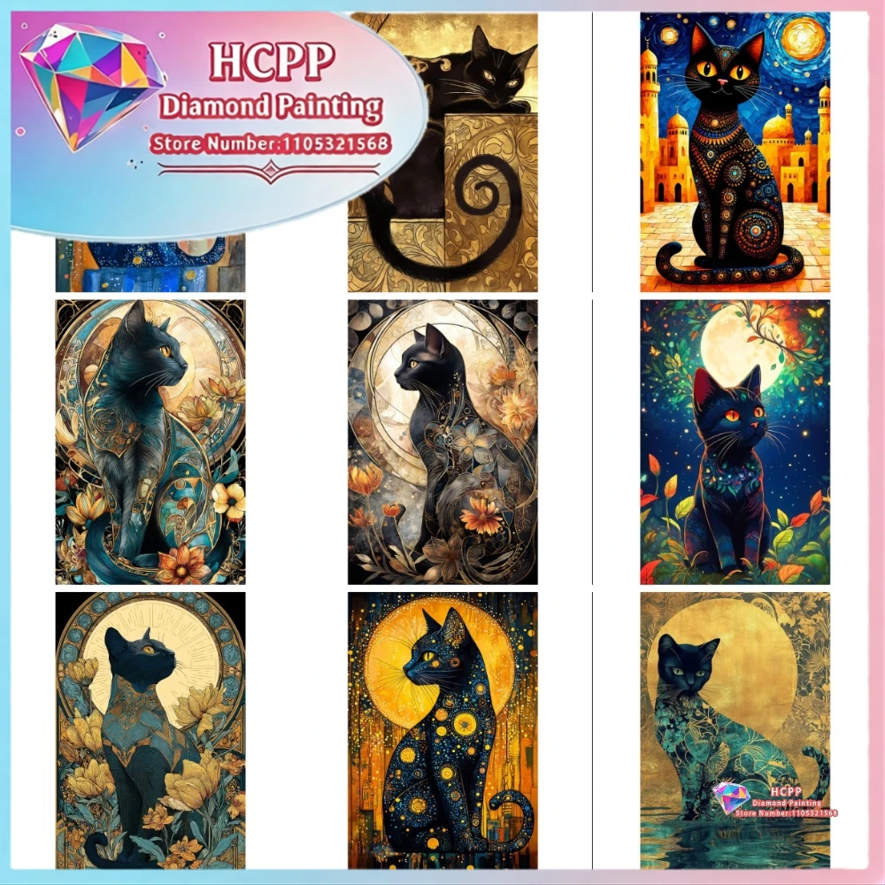 

Cute Cat Anime Diamond Painting Kit Square Round Diamonds 5D DIY Mosaic Cross Stitch Craft Art Exquisite Gift Crafts Home Decor