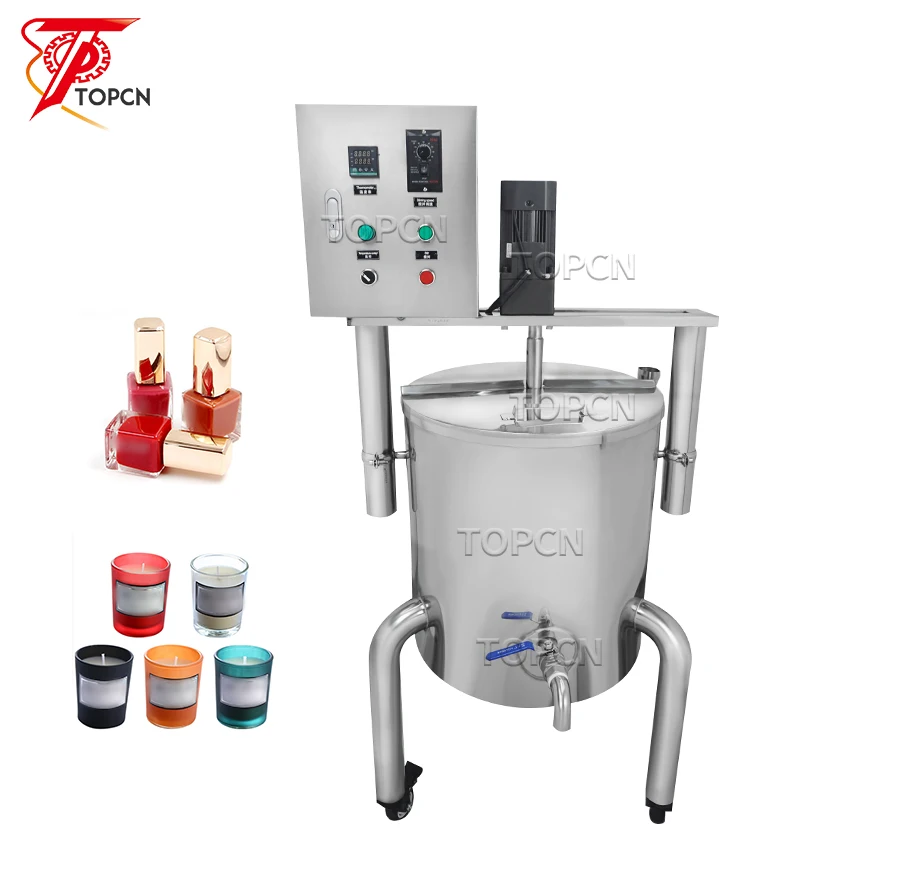 

50L Stainless Steel Shampoo Soap Double Jacketed Mixer Sanitizer Detergent Electric Heating Mixing Tank