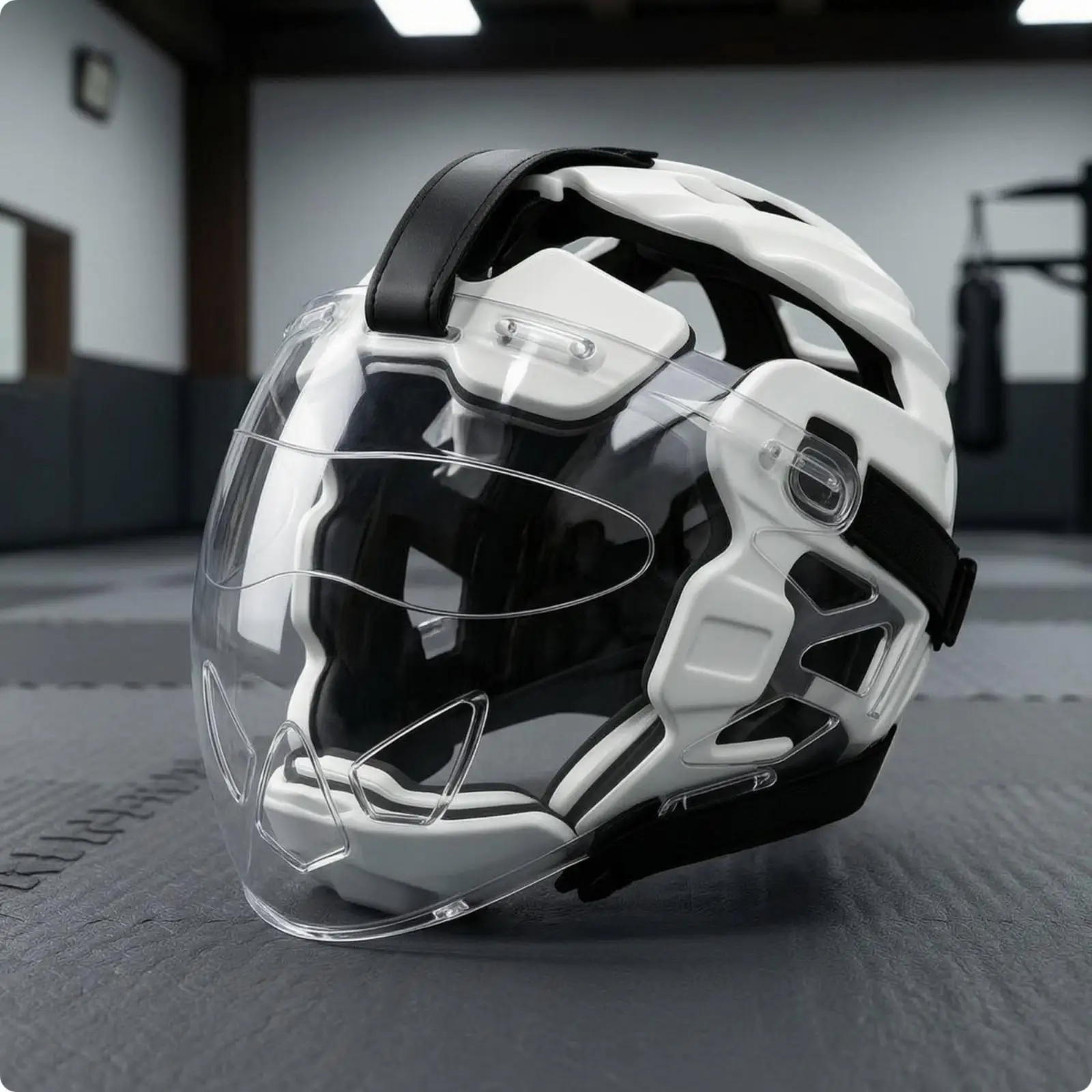 Combat Arts Helmet with Face Visor Adjustable for Sparring, Athletes