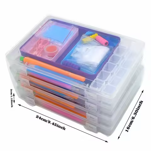 DIY Diamond Painting Storage Box Accessories Kit, multi color Diamond embroidery Tool Kit.Multifunctional Art Painting Tool comb