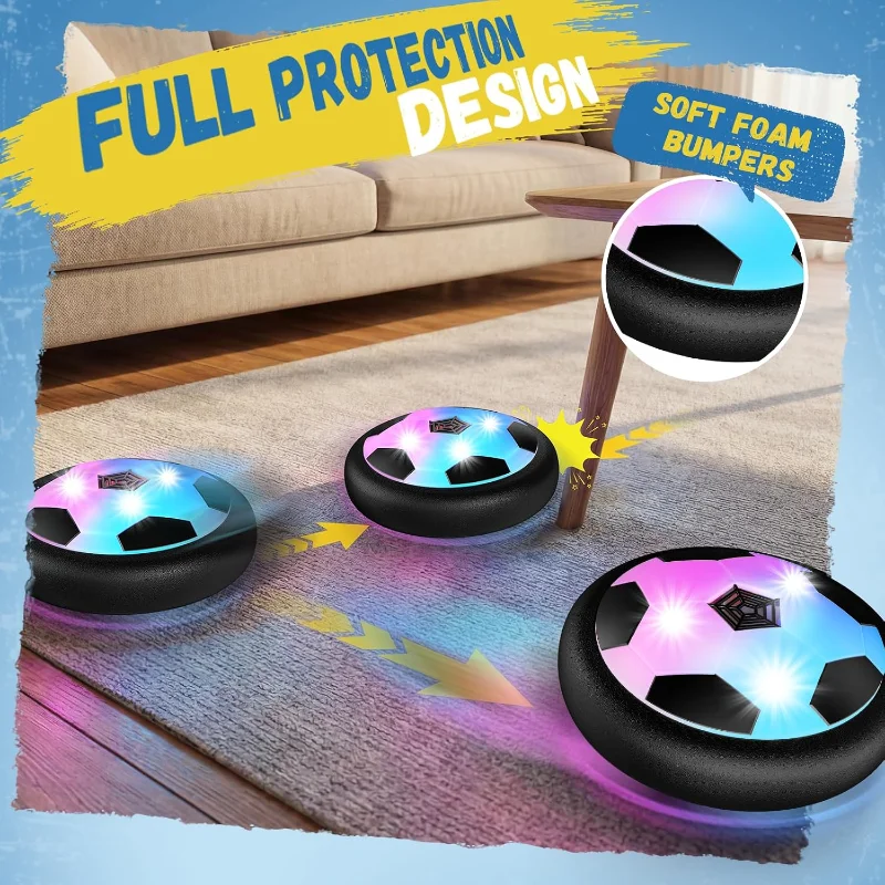 Hover Soccer Ball Toy with LED - Kids Indoor Outdoor Games ulasan dan harga