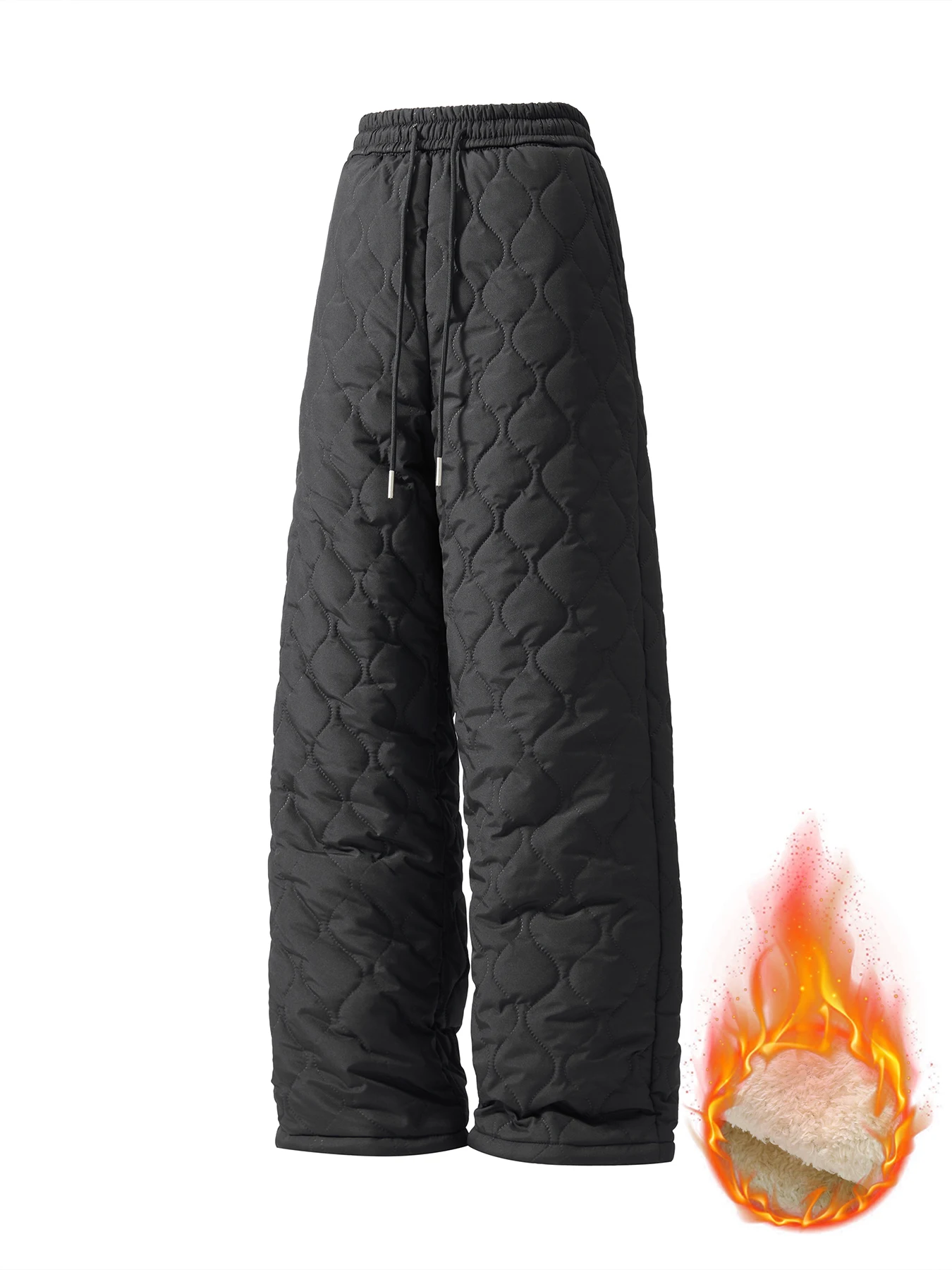 

Men Plush Lambswool Thicken Warm Waterproof Trousers Winter Thermal Fleece Pants New Man Casual Windproof Joggers Sweatpants