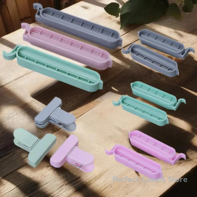 

12pcs Sealing Clip Bag Plastic Bag Sealing Clips Snack Bag Plastic Sealing Clip Kitchen Storage Food Snack Seal Sealing Bag Clip