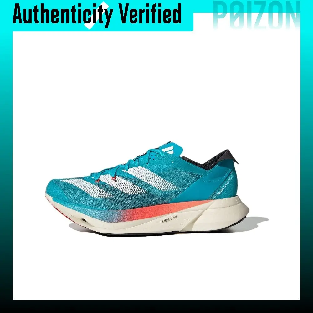 Adidas Adizero Adios Pro 3 Synthetic Leather Abrasion Resistant Breathable Rebound Low top Carbon Plate ID8468