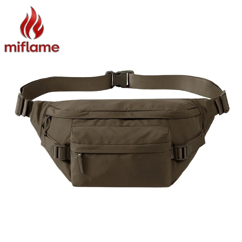 Unisex Sling Bag with Chest Waist Design Outdoor Cycling Casual Travel Daypack Lightweight Multi Pocket