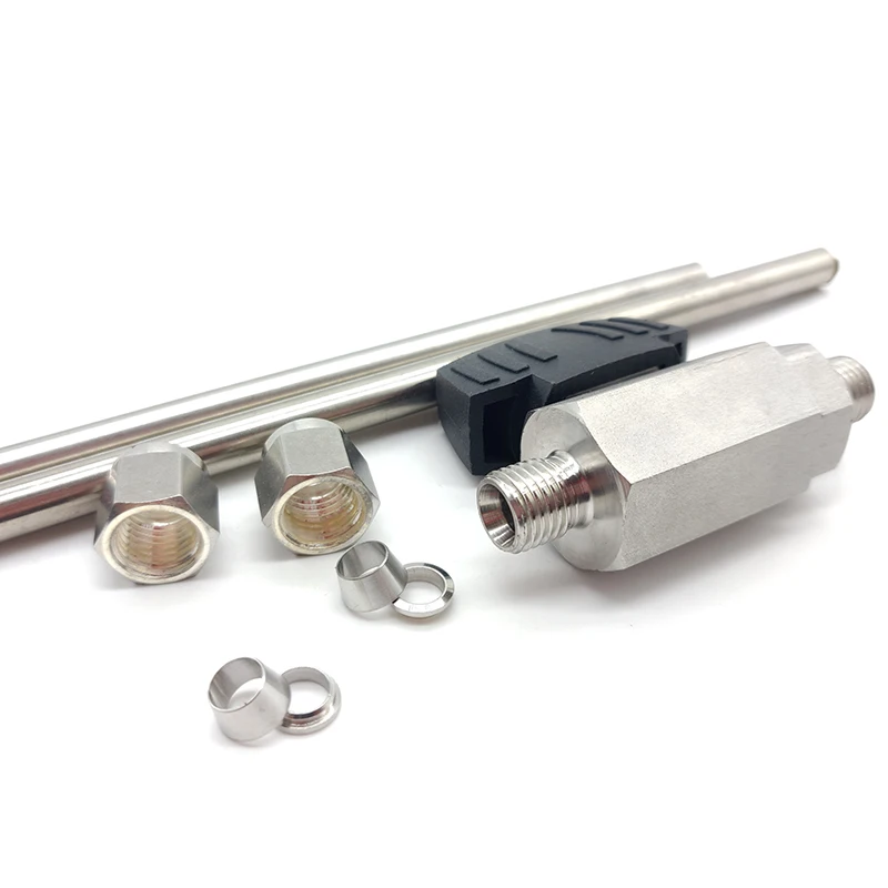 316L Edelstahl Doppelhülsen-Kugelhahn 6 mm 8 mm 10 mm 1/4 Zoll 3/8 Zoll 1/2 Zoll Rohr Hochdruck-Sechskant-Luftquelle Instrumentenventil – Detail 5