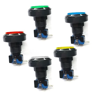 Tombol Tekan Permainan Arcade 12V Bohlam LED Persegi Bulat Segitiga Persegi Panjang dengan Sekrup 24mm untuk Bagian Pinball Mesin Ayun DIY 10 bagian pinball penjualan terbaik - №