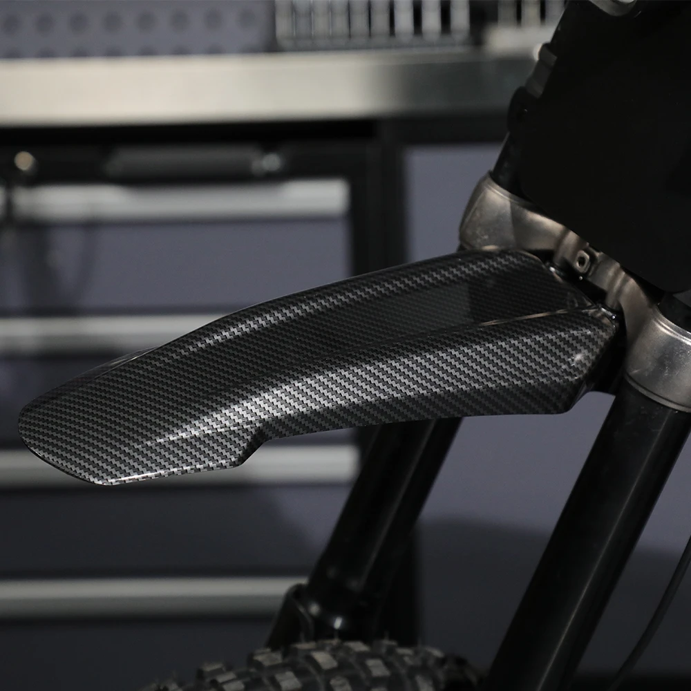 Motorcycle Imitation Carbon Fiber Front Mudguards Fender For Sur-Ron Surron Off-Road Electric Cross-country Bike