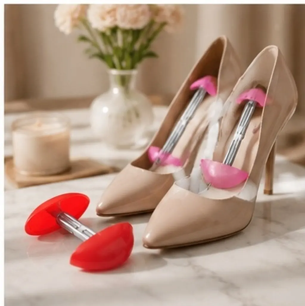2Pairs Adjustable Shoe Shaper Expander Wide Feet Stretcher Comfortable Fit Shoe Widener Women Men High Heel Flat