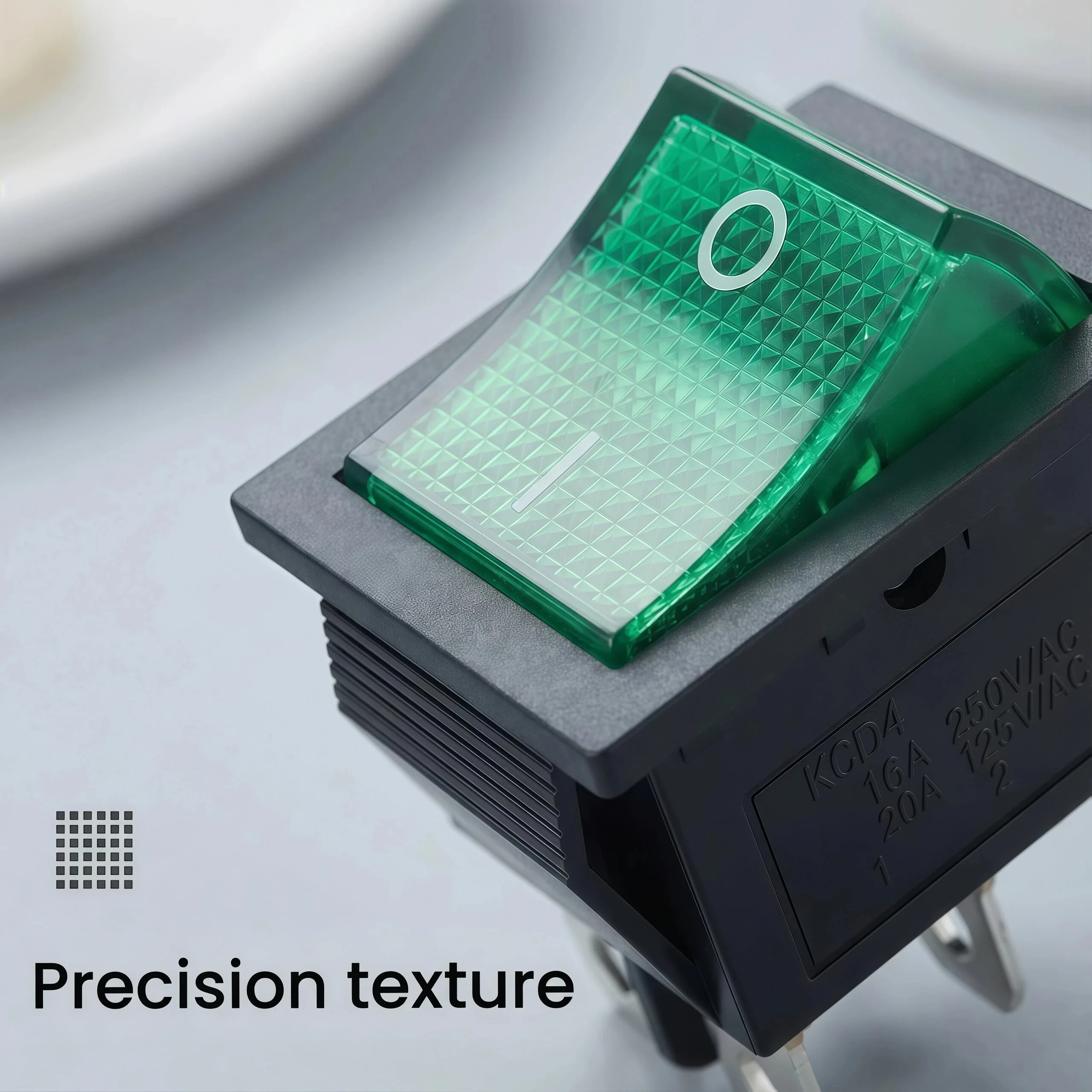 1-5 قطعة 31x25 مللي متر KCD4 4-pin 2-موقف مضيئة الروك التبديل 16A 250 فولت ، زر الطاقة على شكل قارب ، مناسبة للاستخدام المنزلي #1