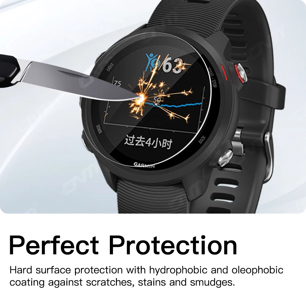 Tempered Glass for Garmin Forerunner 965 255 955 945 245 Music 255S 235 935 645 Smartwatch Screen Protector Ultra-HD Glass Film