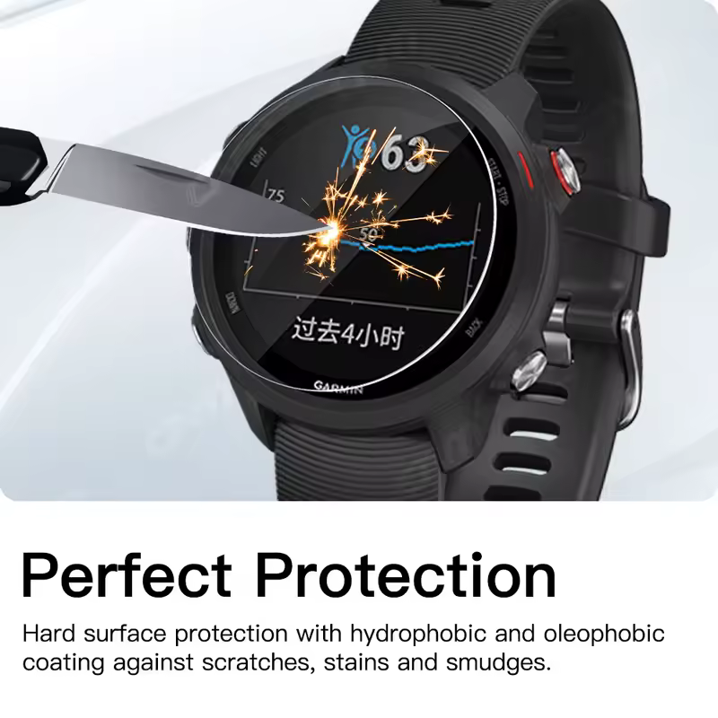 9H Tempered Glass for Garmin Forerunner 955 945 255 245 Music 55 Accessories Screen Protector Glass Ultra-HD Anti-scratch Film - Image 3