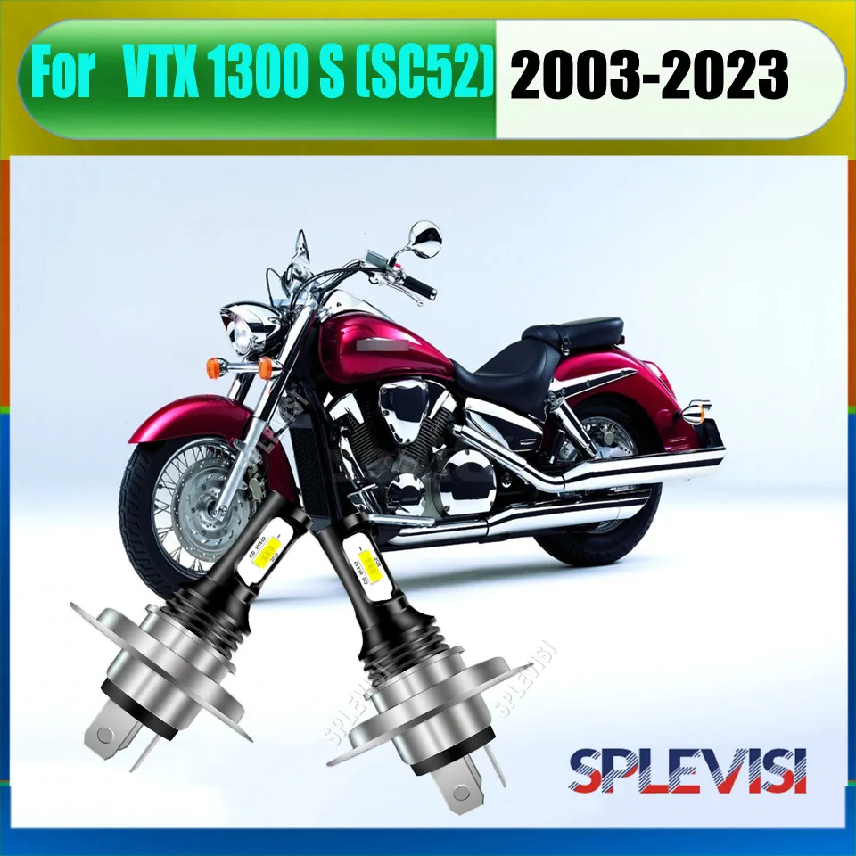 H4 HB2 LED Whtie Headlight Lamp enhancing your visibility and driving experience For Honda VTX 1300 S (SC52) 2003 2004 2005-2023