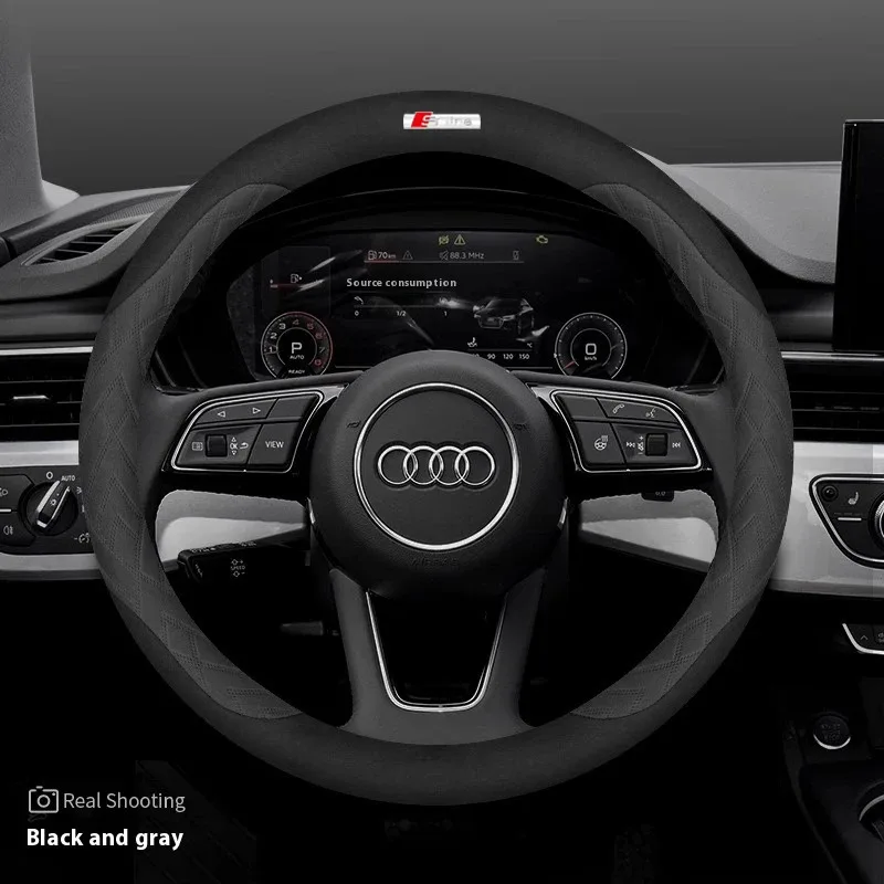 

Car Steering Wheel Cover For Audi ABT A1 A2 A3 A4 A5 A6 A7 A8 Q2 Q3 Q4 Q5 Q7 Q8 TT RS3 RS4 RS5 RS6 RS7 S3 S4 S5 S6 S7 S8 S line