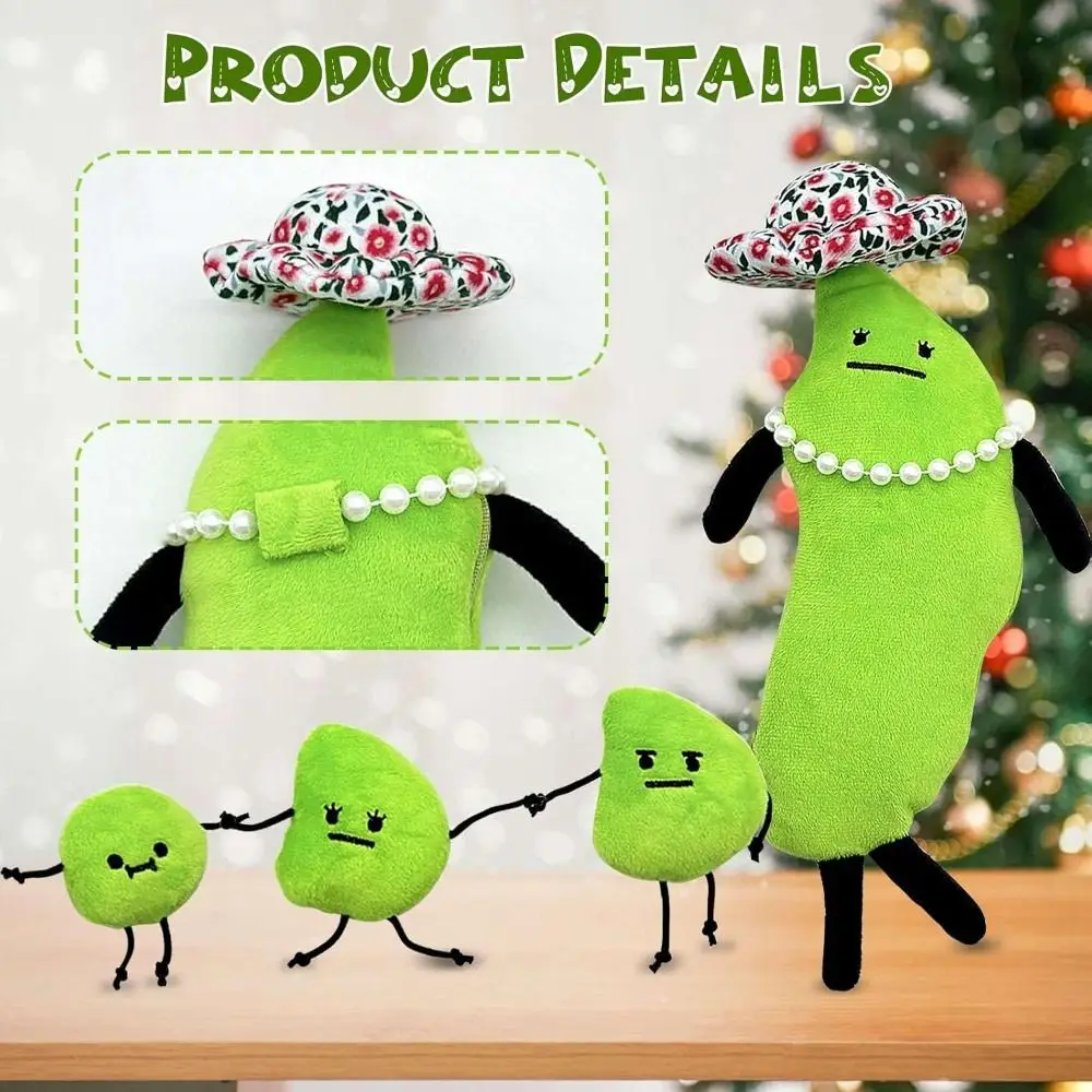 New 31cm New Secret Staycation Plush Toy Edamame Cartoon Family Doll Cute Stuffed Soft Toy