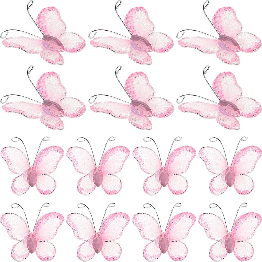 

Wedding Decoration Butterflies Mesh Gem Wire Elegant Scrapbook Card Table Centerpiece Fabric Embellishment