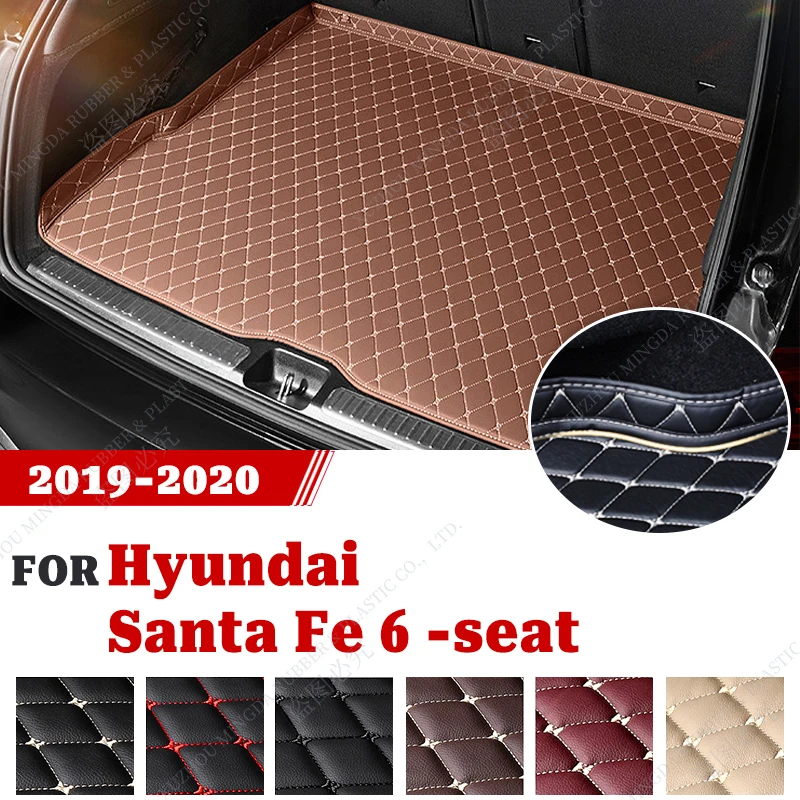 

Коврик в багажник автомобиля для Hyundai Santa Fe 6-Seat 2019 2020, автомобильные аксессуары на заказ, украшение интерьера автомобиля