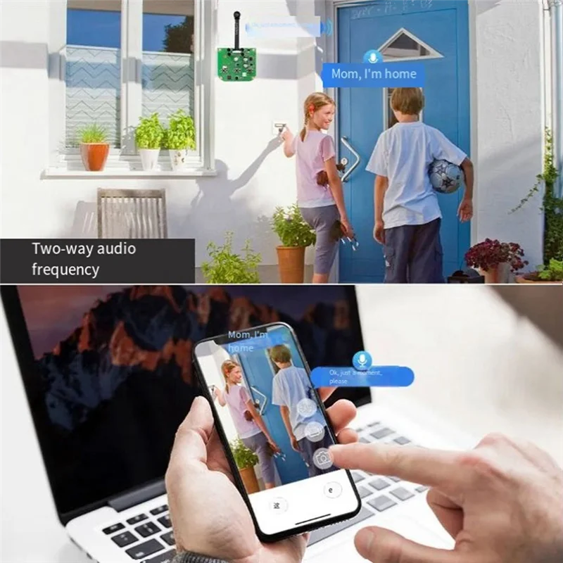 300.000 Modulo video Interruttore Monitoraggio porta Interruttore remoto Modulo telecamera con telecomando wireless bidirezionale Durevole-Caldo