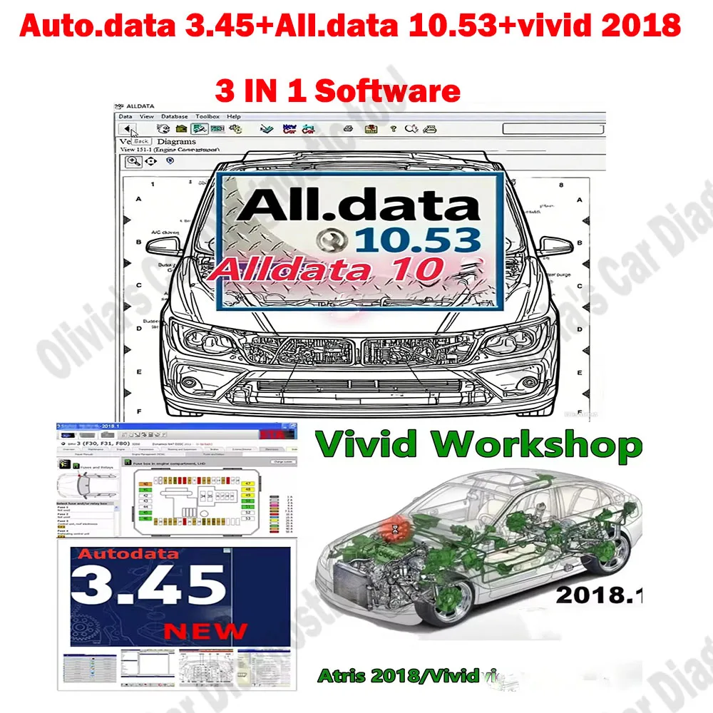 

Vivid 2018 obd2 scanner Workshop Data Atris-Stakis Technik + AutoData 3.45 Car accessories Software + Alldata 10.53 Car Software