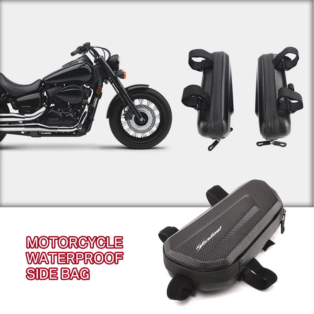 Dustproof Hard Shell Easy To Clean Motorcycle Triangle Side Bag For Honda Shadow Phantom Shadow Aero Shadow RS SH300 NT1100