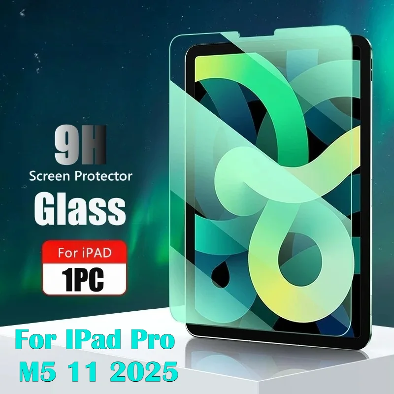 

9H Tempered Glass Screen Protector for IPad Pro M5 13" 11 2025 12.9 6th M4 M2 Air 5 4 3 2 1 10th Gen Mini 7 6 10.9 10.2 9.7 Film