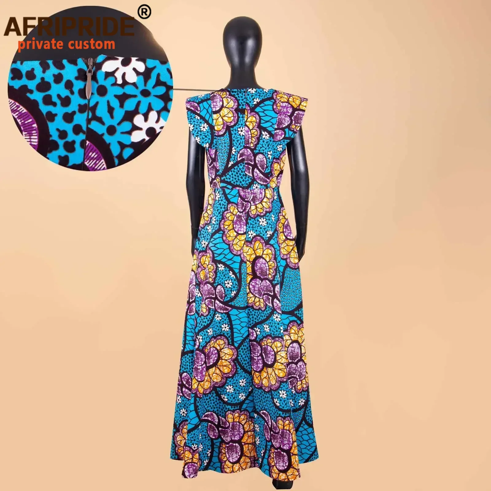 African Dresses for Women Dashiki Print Ankara Short Sleeve O-neck Floor  Length Women A-Line Wax Cotton Dress AFRIPRIDE A1825017 - AliExpress