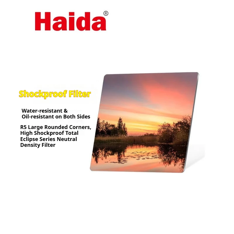 

Haida Square Neutral Density Filter Shock-Resistant Total Solar Eclipse Series 100x100mm ND Filter ND1000 Insert Filter