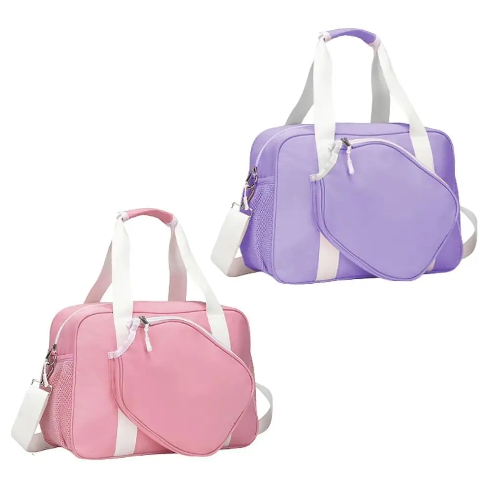 

Nylon Pickleball Racket Shoulder Bag Waterproof Adjustable Strap Pickleball Paddle Bag Large Capacity Pickleball Handbag