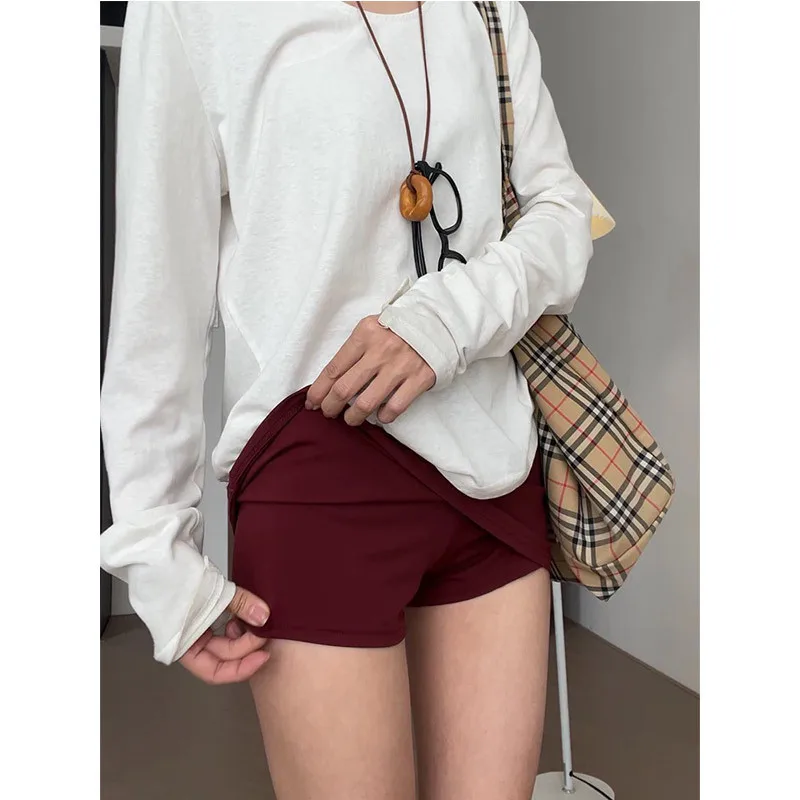 Kobiety Wysoka talia Wąska krótka spódniczka Seksowne obcisłe spódniczki biodrowe Sportowe kuloty Split Wakacje A-line Casual Prosta mini spódniczka