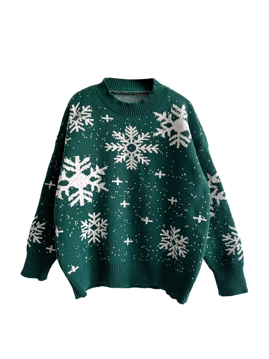 

Women s Ugly Funny Christmas Sweaters Long Sleeve Knit Pullover Sweater Cute Reindeer Tree Snowflake Sweater