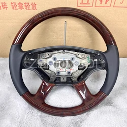 Steering Wheel Leather and Wood For Mercedes Benz W221 W216 S CL Class