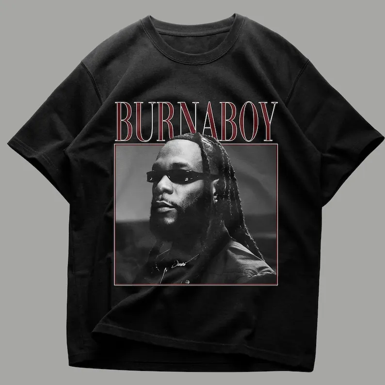 Burna Boy Shirt, Love, Graphic Tee, 90s Vintage Style Shirt, Concert Merch, Popular Artist, Bootleg Shirt, Burna Boy T Shirt