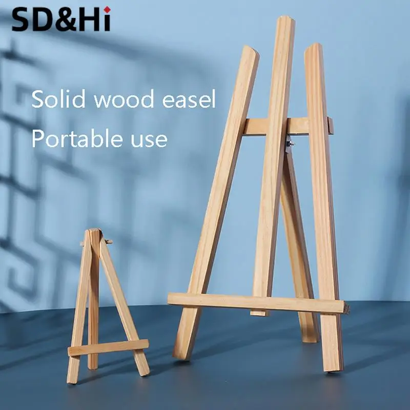 Creative Triangle Mini Easel Frame Wedding Table Card Stand Display Holder Children Painting Craft Artist Supplies