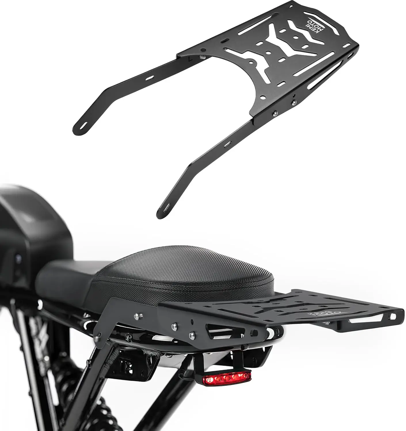 Rear Rack Compatible with Super73 R Bike Cargo Rack Luggage Rack Aluminum Super73 R Series Electric Bike Accessories,Black