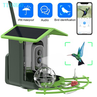 Bird Feeder Camera 4MP 2K HD Bird Video Capture WiFi Solar Powered Camera Battery with Solar Panel, Instant Alerts, Birdwatching