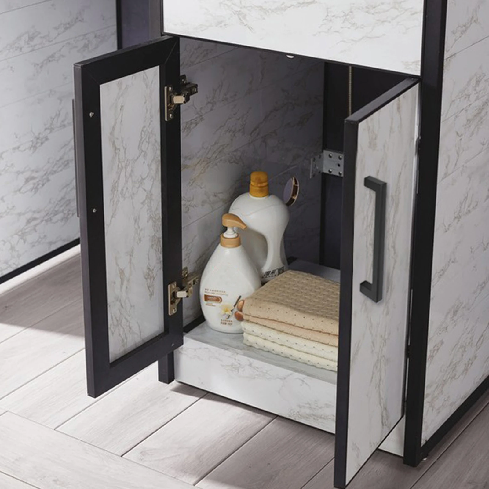 

Pull Push Drawer Door Handles Durable Cabinet Hardware Handles with Screws Suitable for Offices Restaurants