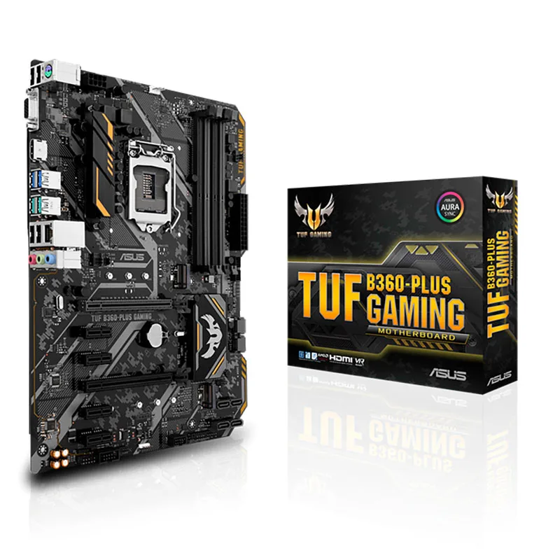 

NEW Asus TUF B360 PLUS Gaming Motherboard LGA1151 4x DDR4 Max 64GB RAM Intel B360 chipset ATX HDMI SATA3 M2 Original