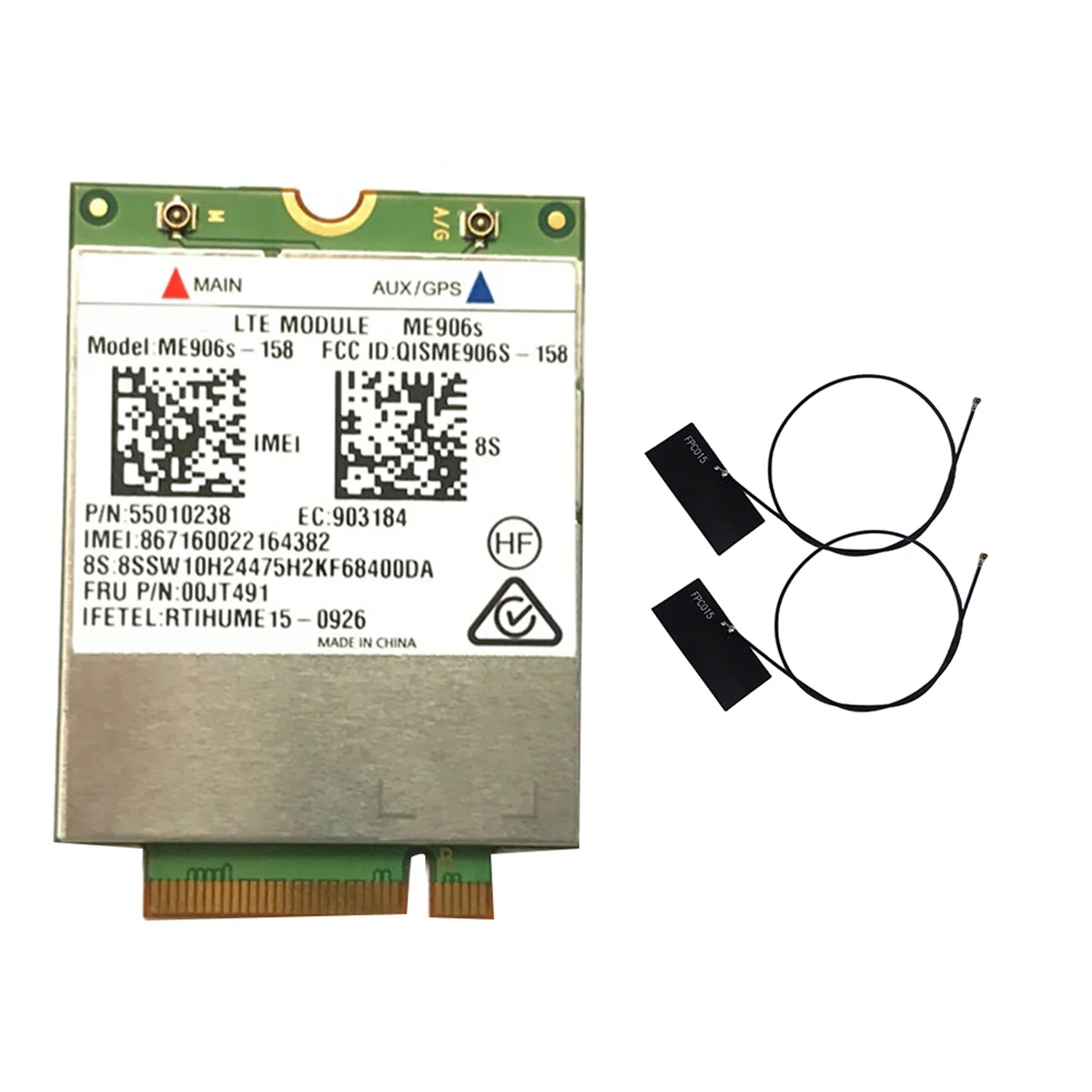 

ME906S WiFi Card+Antenna ME906S-158 00JT491 4G Card for Thinkpad L460 T460P T560 X260 P50S L560 X1 YOGA X1