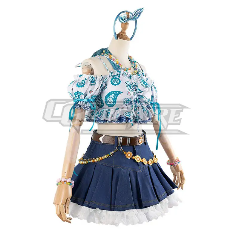 Love Live! Rurino Osawa Megumi Fujishima Cosplay Costume  Anime  Dresses Christmas Halloween Freeshipping CG1696WL