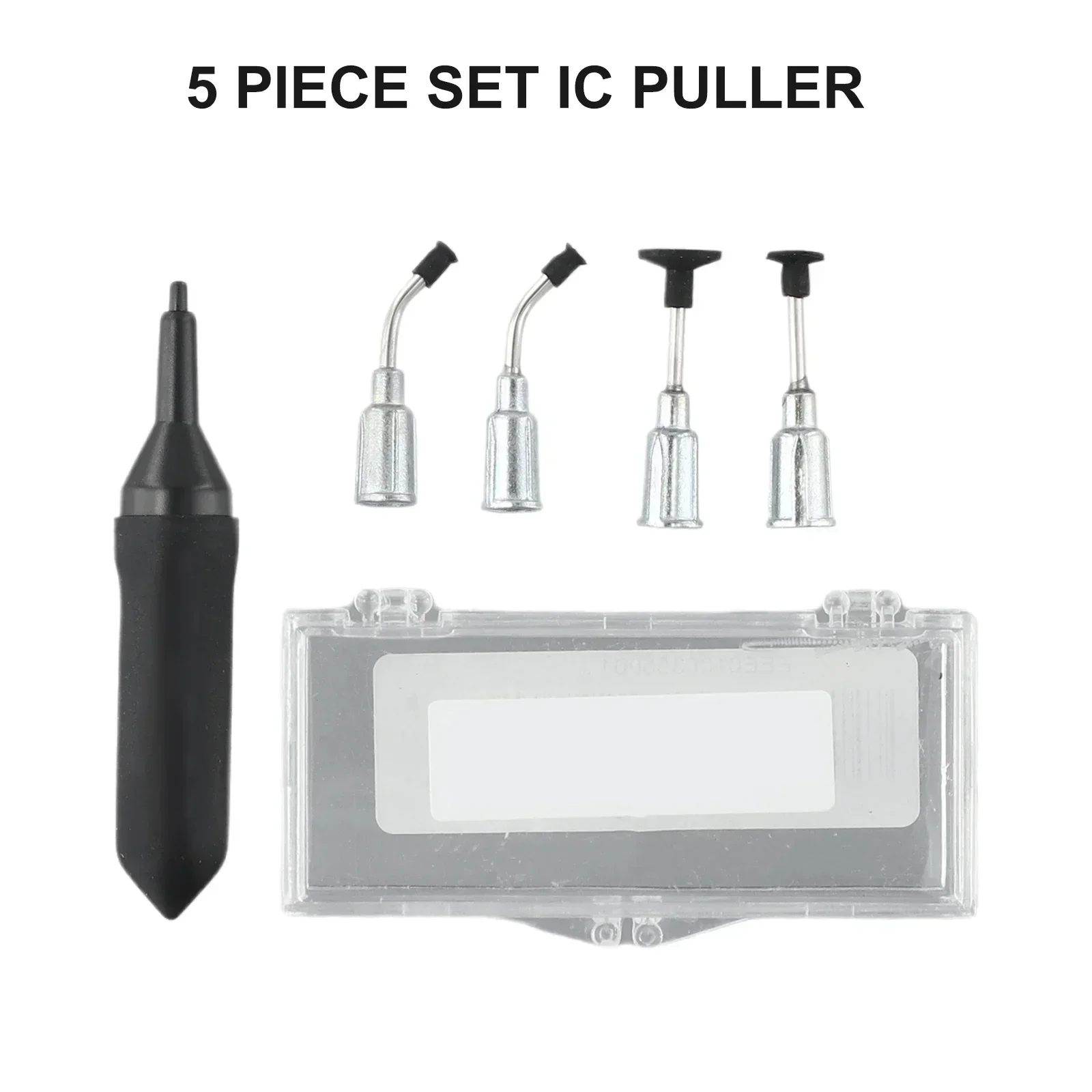 5pcs/set  Vacuum Pen Kit With 4 Suction Cups Tweezers Desoldering Pen Picking Tool Extractor Puller Hand Tools Hardware