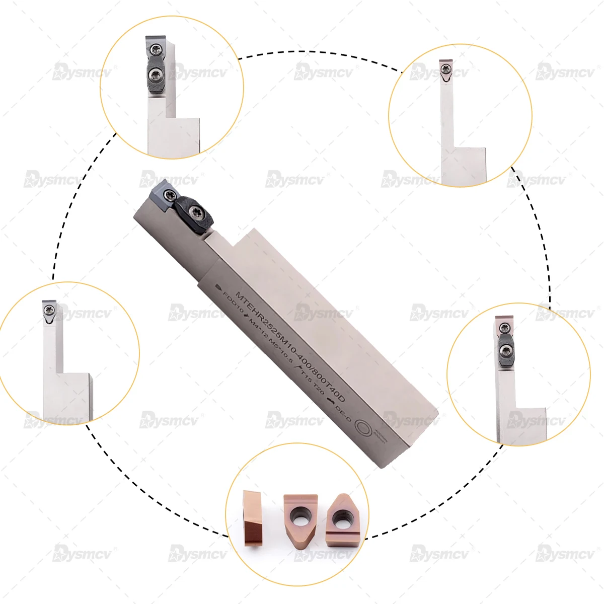 1PC Large Cutting Depth Straight Groove Cutter Bar MTEHL Arc Large Cutting Depth Extended End Groove Cutter Bar MTEHR2525M10 08